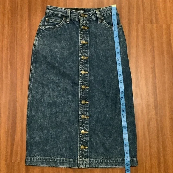 Lee vintage modern high rise midi skirt size 26 - Picture 4 of 10